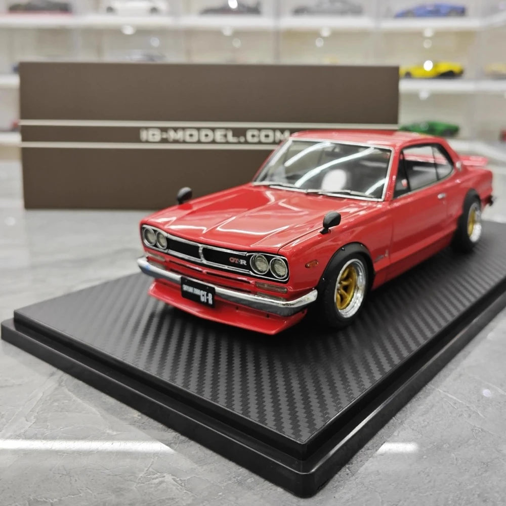 [Ignition] 1:18 Nissan 1970 Skyline 2000 GT-R KPGC10 Red Model Car Resin