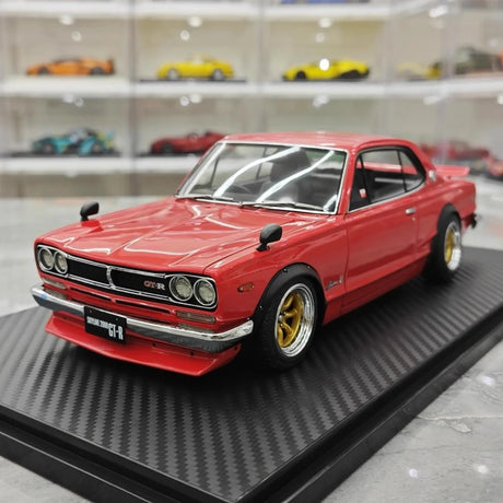 [Ignition] 1:18 Nissan 1970 Skyline 2000 GT-R KPGC10 Red Model Car Resin