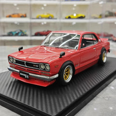 [Ignition] 1:18 Nissan 1970 Skyline 2000 GT-R KPGC10 Red Model Car Resin