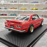 [Ignition] 1:18 Nissan 1970 Skyline 2000 GT-R KPGC10 Red Model Car Resin