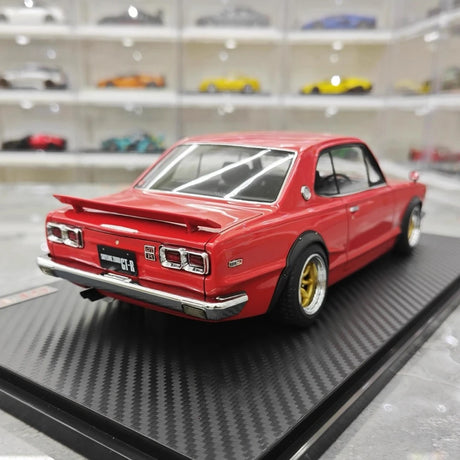 [Ignition] 1:18 Nissan 1970 Skyline 2000 GT-R KPGC10 Red Model Car Resin