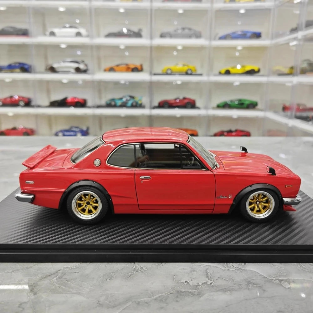 [Ignition] 1:18 Nissan 1970 Skyline 2000 GT-R KPGC10 Red Model Car Resin