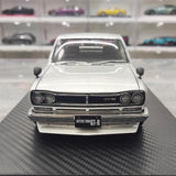 [Ignition] 1:18 Nissan 1970 Skyline 2000 GT-R KPGC10 Silver Model Car Resin