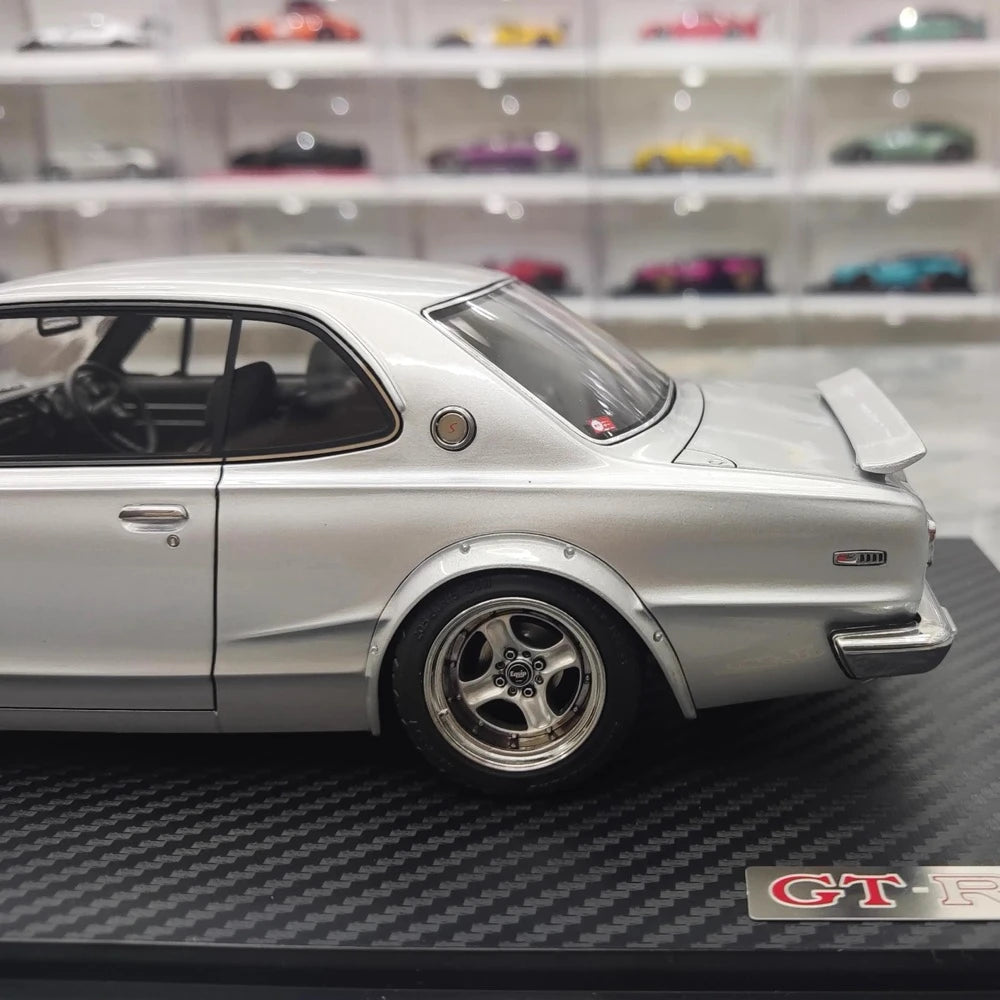 [Ignition] 1:18 Nissan 1970 Skyline 2000 GT-R KPGC10 Silver Model Car Resin