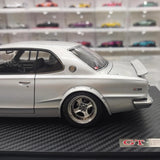 [Ignition] 1:18 Nissan 1970 Skyline 2000 GT-R KPGC10 Silver Model Car Resin