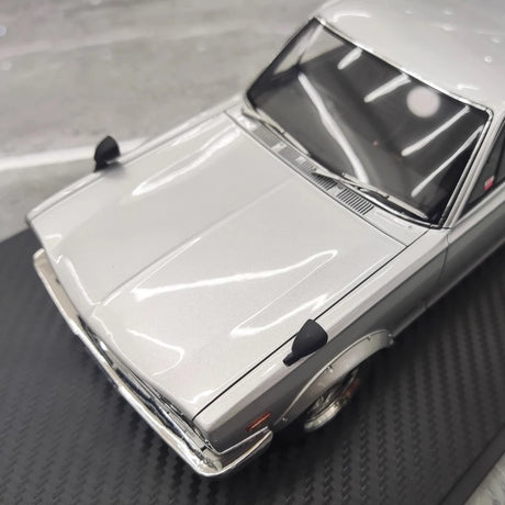 [Ignition] 1:18 Nissan 1970 Skyline 2000 GT-R KPGC10 Silver Model Car Resin