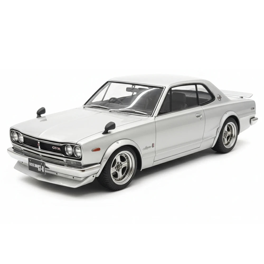 [Ignition] 1:18 Nissan 1970 Skyline 2000 GT-R KPGC10 Silver Model Car Resin