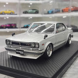 [Ignition] 1:18 Nissan 1970 Skyline 2000 GT-R KPGC10 Silver Model Car Resin
