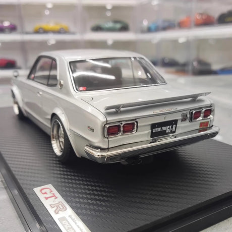 [Ignition] 1:18 Nissan 1970 Skyline 2000 GT-R KPGC10 Silver Model Car Resin
