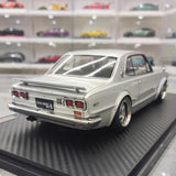 [Ignition] 1:18 Nissan 1970 Skyline 2000 GT-R KPGC10 Silver Model Car Resin