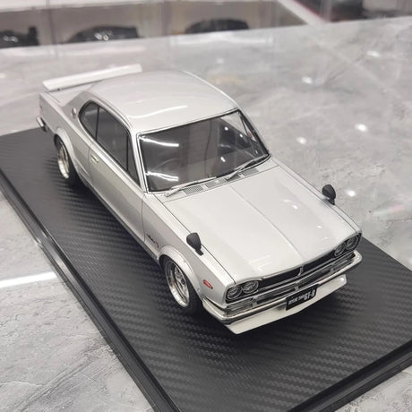 [Ignition] 1:18 Nissan 1970 Skyline 2000 GT-R KPGC10 Silver Model Car Resin