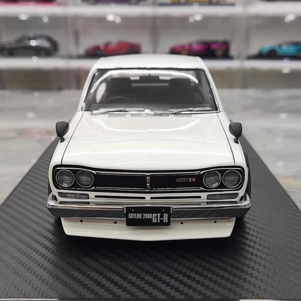 [Ignition] 1:18 Nissan 1970 Skyline 2000 GT-R KPGC10 White Model Car Resin