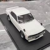 [Ignition] 1:18 Nissan 1970 Skyline 2000 GT-R KPGC10 White Model Car Resin