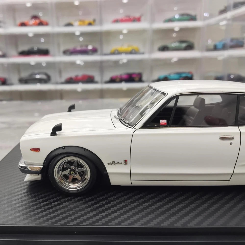 [Ignition] 1:18 Nissan 1970 Skyline 2000 GT-R KPGC10 White Model Car Resin