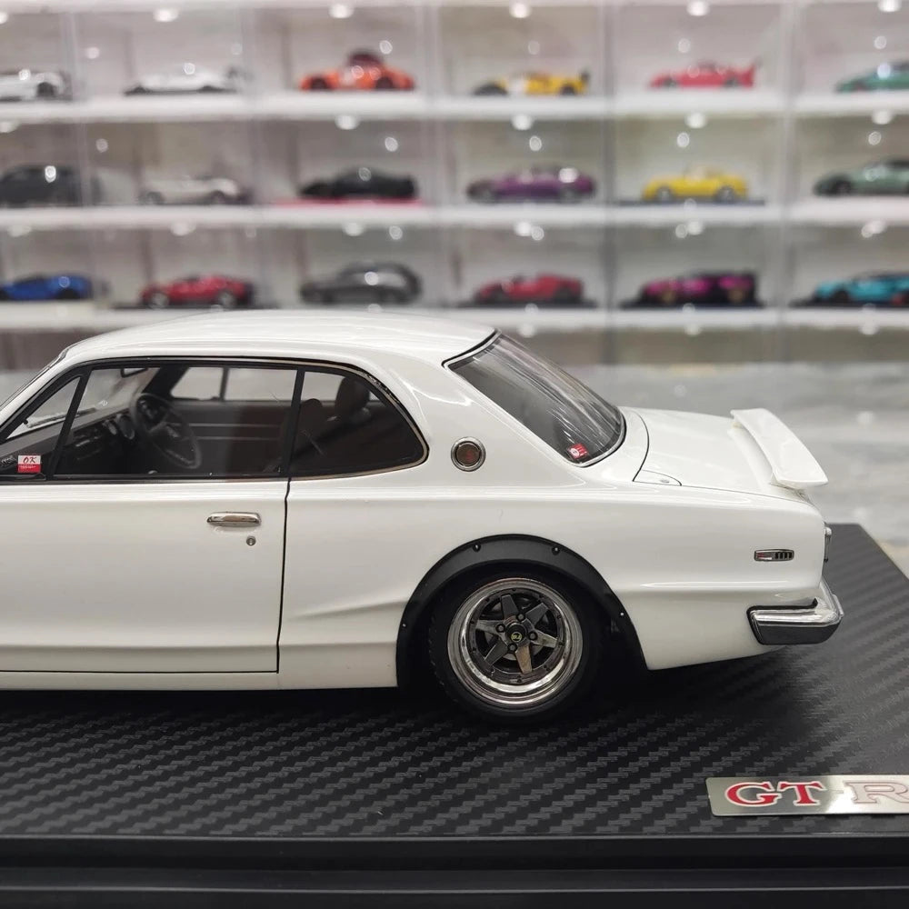 [Ignition] 1:18 Nissan 1970 Skyline 2000 GT-R KPGC10 White Model Car Resin