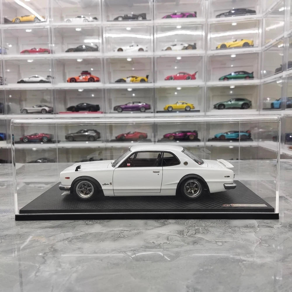 [Ignition] 1:18 Nissan 1970 Skyline 2000 GT-R KPGC10 White Model Car Resin