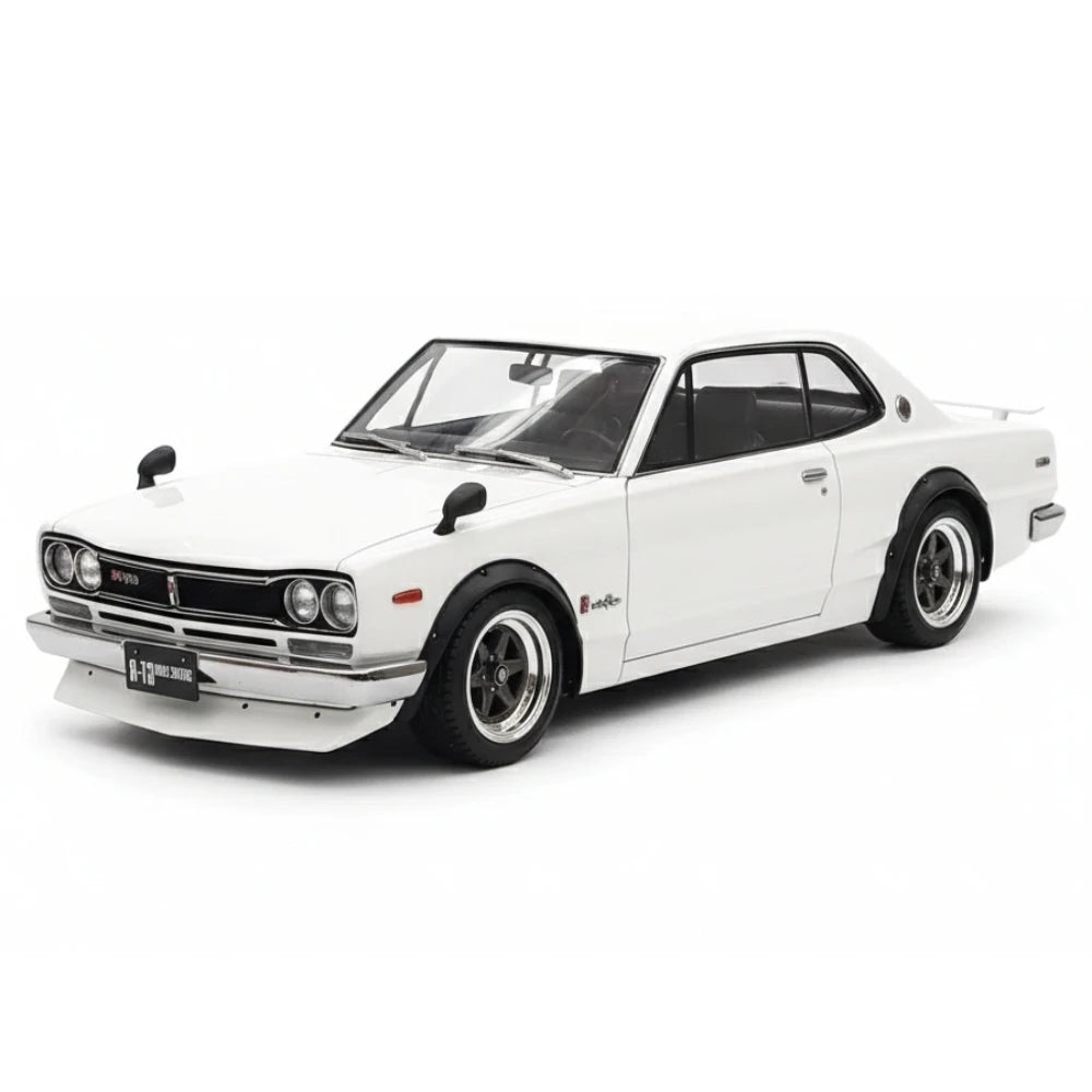 [Ignition] 1:18 Nissan 1970 Skyline 2000 GT-R KPGC10 White Model Car Resin