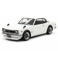 [Ignition] 1:18 Nissan 1970 Skyline 2000 GT-R KPGC10 White Model Car Resin