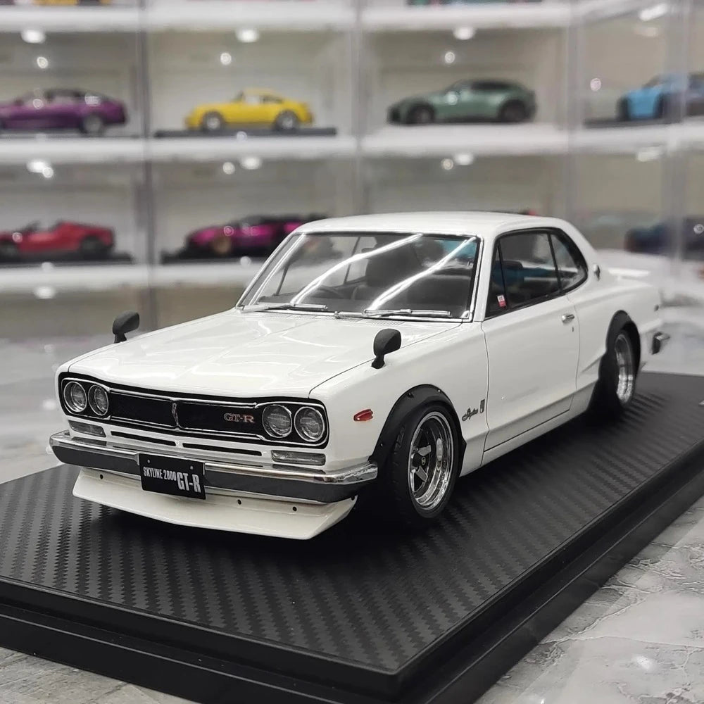 [Ignition] 1:18 Nissan 1970 Skyline 2000 GT-R KPGC10 White Model Car Resin