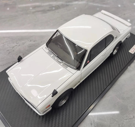 [Ignition] 1:18 Nissan 1970 Skyline 2000 GT-R KPGC10 White Model Car Resin