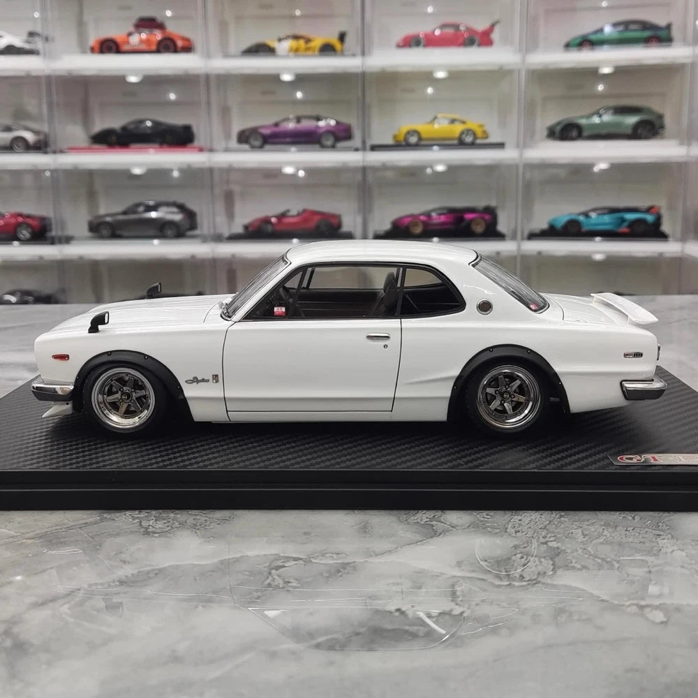 [Ignition] 1:18 Nissan 1970 Skyline 2000 GT-R KPGC10 White Model Car Resin