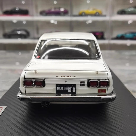 [Ignition] 1:18 Nissan 1970 Skyline 2000 GT-R KPGC10 White Model Car Resin