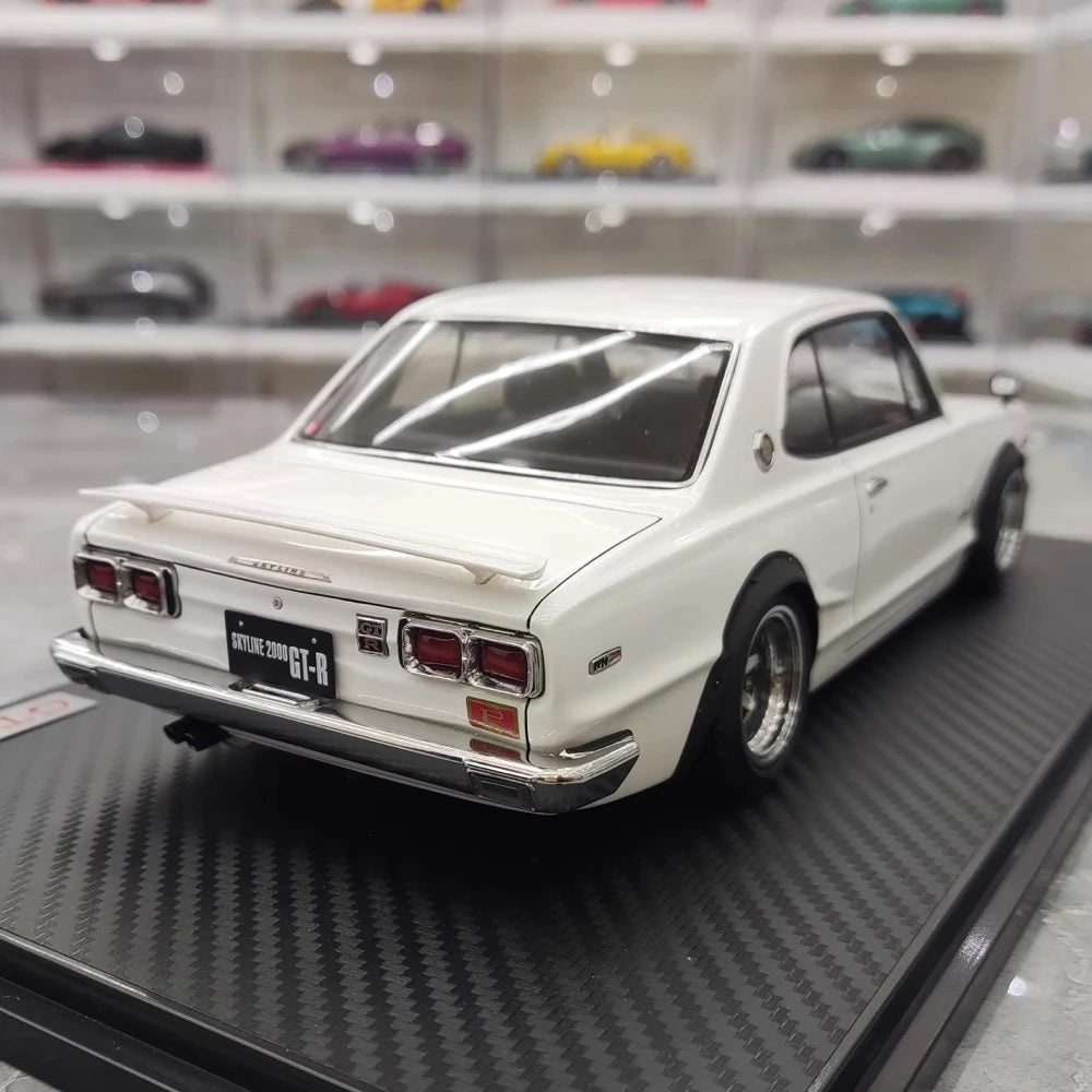 [Ignition] 1:18 Nissan 1970 Skyline 2000 GT-R KPGC10 White Model Car Resin