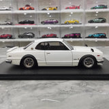 [Ignition] 1:18 Nissan 1970 Skyline 2000 GT-R KPGC10 White Model Car Resin
