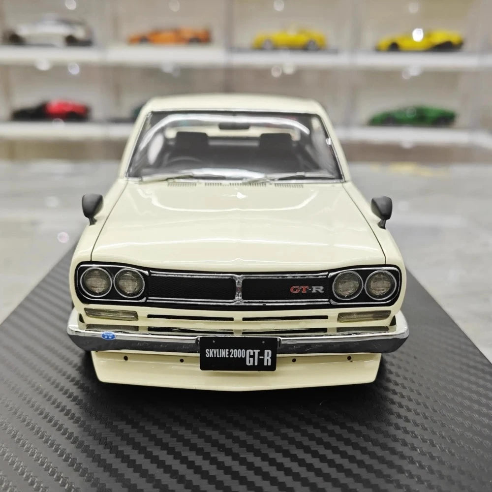 [Ignition] 1:18 Nissan 1970 Skyline 2000 GT-R KPGC10 Yellow Model Car Resin