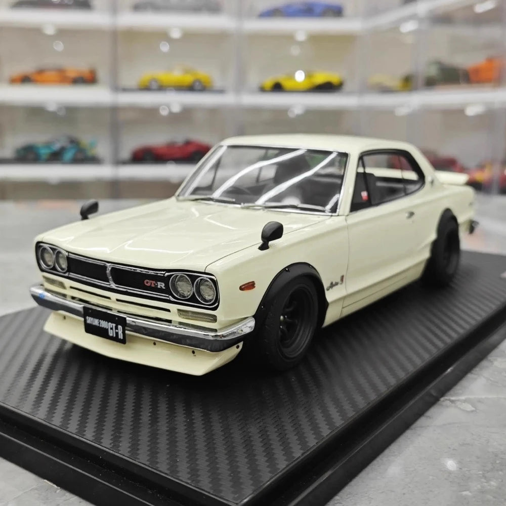 [Ignition] 1:18 Nissan 1970 Skyline 2000 GT-R KPGC10 Yellow Model Car Resin