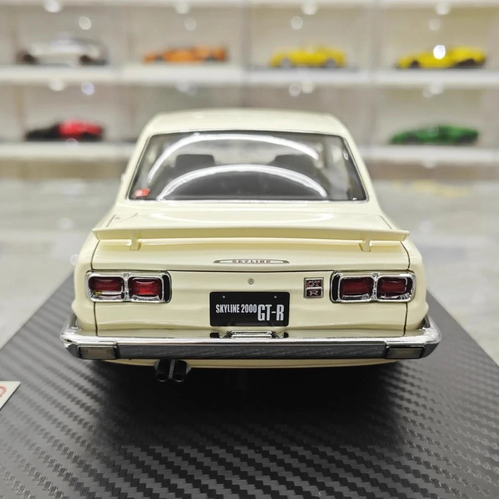 [Ignition] 1:18 Nissan 1970 Skyline 2000 GT-R KPGC10 Yellow Model Car Resin