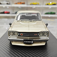 [Ignition] 1:18 Nissan 1970 Skyline 2000 GT-R PGC10 goud modelauto Hars