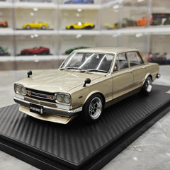 [Ignition] 1:18 Nissan 1970 Skyline 2000 GT-R PGC10 goud modelauto Hars