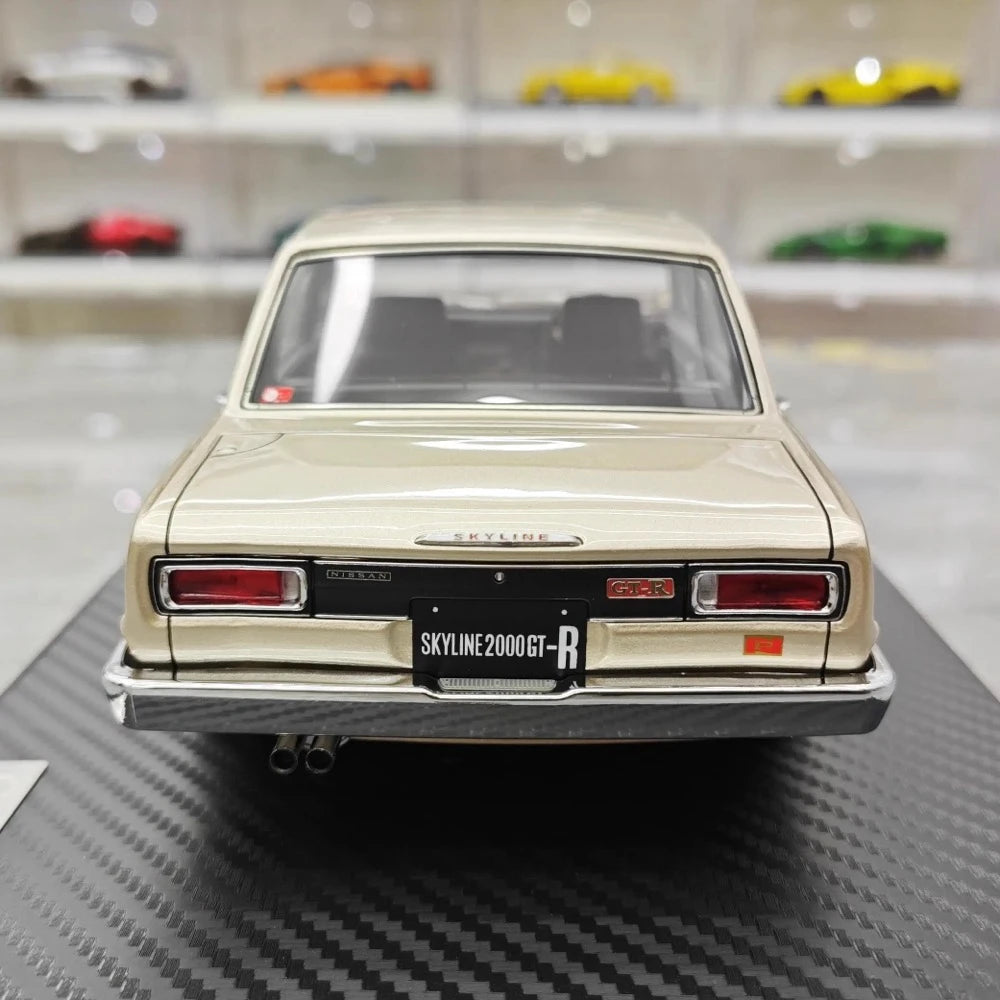 [Ignition] 1:18 Nissan 1970 Skyline 2000 GT-R PGC10 Gold Model Car Resin