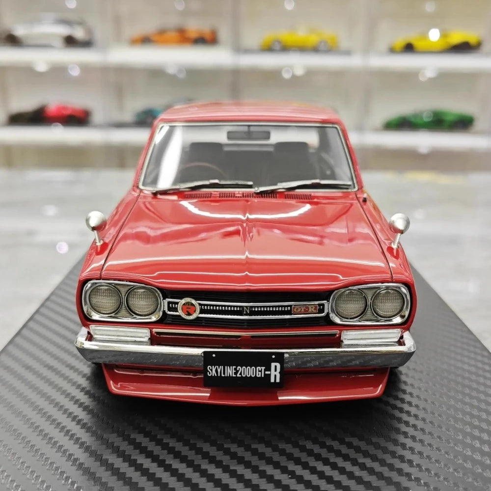 [Ignition] 1:18 Nissan 1970 Skyline 2000 GT-R PGC10 Red Model Car Resin