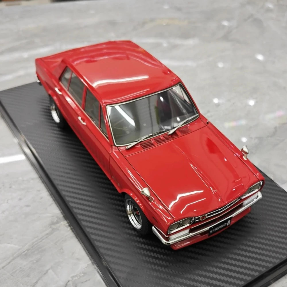 [Ignition] 1:18 Nissan 1970 Skyline 2000 GT-R PGC10 Red Model Car Resin