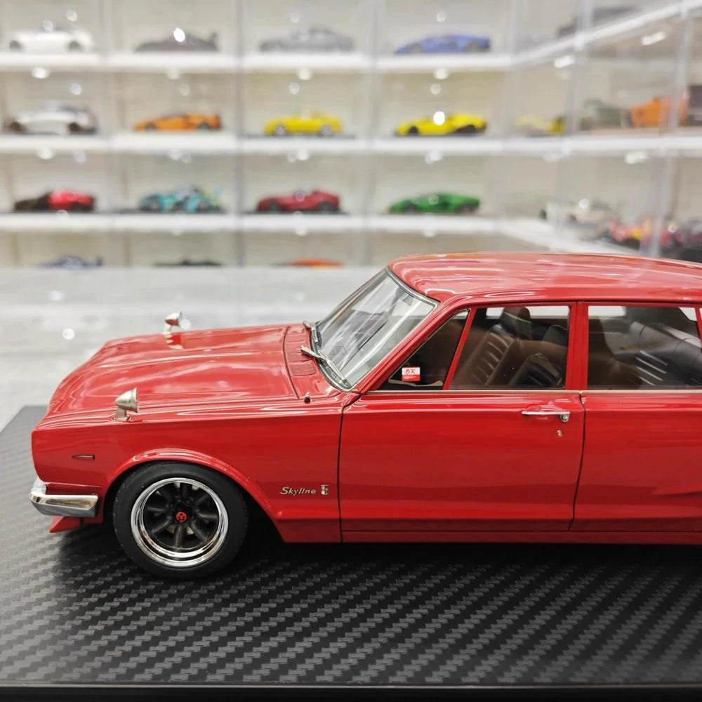 [Ignition] 1:18 Nissan 1970 Skyline 2000 GT-R PGC10 Red Model Car Resin