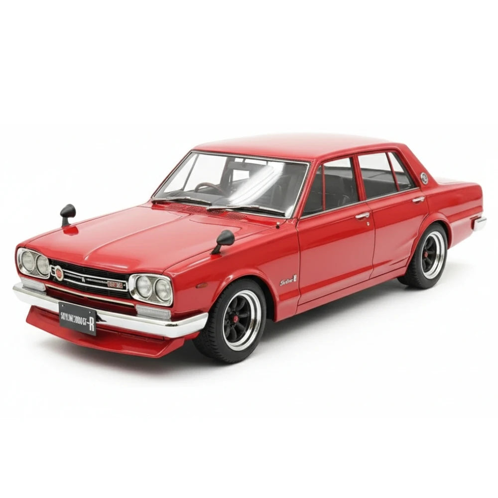 [Ignition] 1:18 Nissan 1970 Skyline 2000 GT-R PGC10 Red Model Car Resin