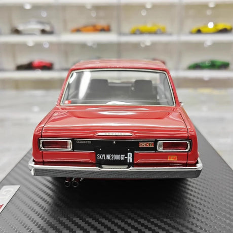 [Ignition] 1:18 Nissan 1970 Skyline 2000 GT-R PGC10 Red Model Car Resin