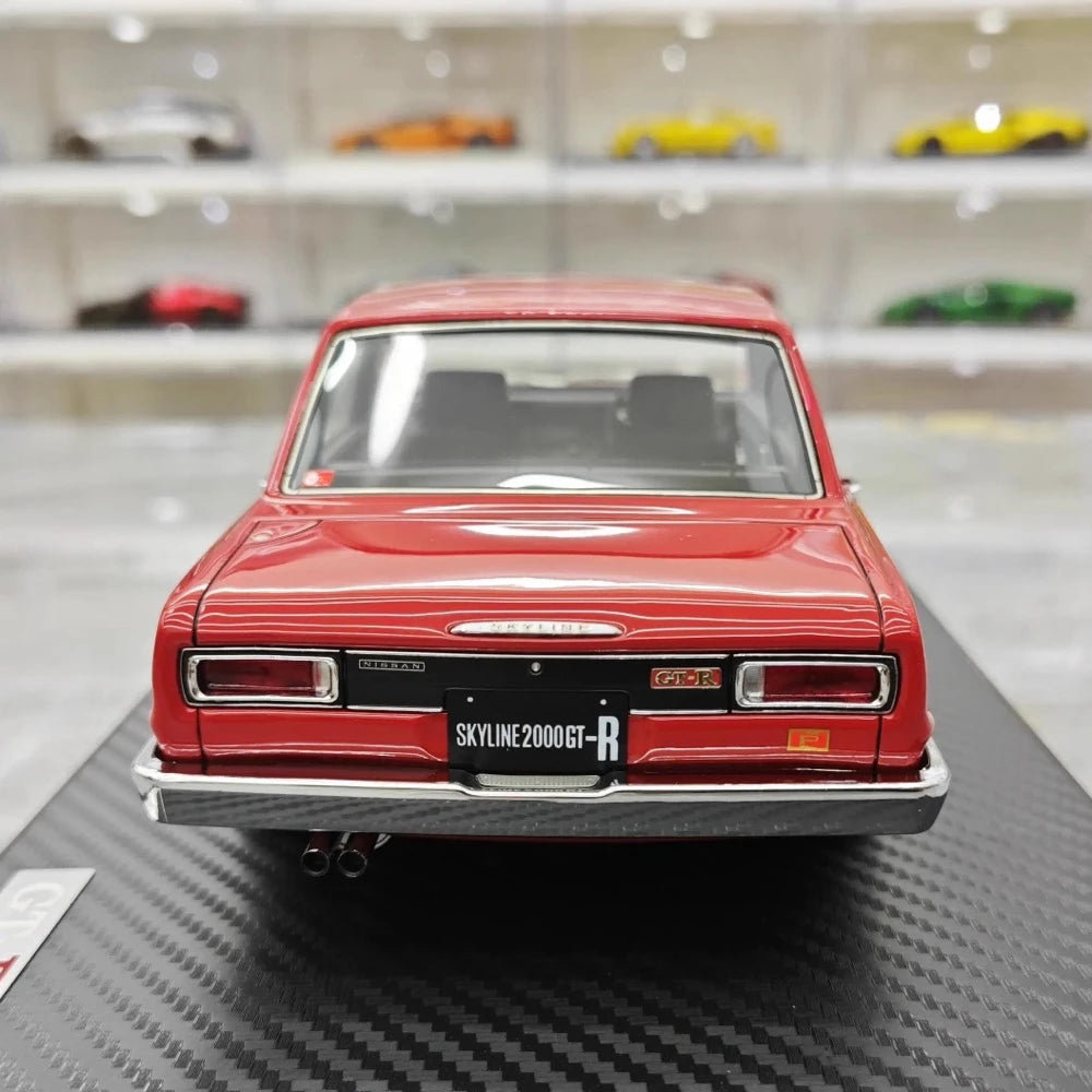 [Ignition] 1:18 Nissan 1970 Skyline 2000 GT-R PGC10 Red Model Car Resin