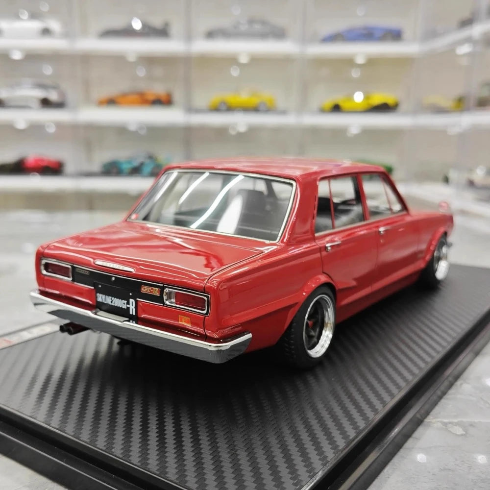 [Ignition] 1:18 Nissan 1970 Skyline 2000 GT-R PGC10 Red Model Car Resin