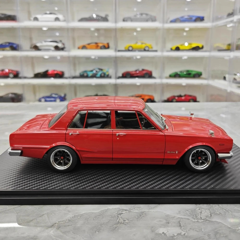 [Ignition] 1:18 Nissan 1970 Skyline 2000 GT-R PGC10 Red Model Car Resin