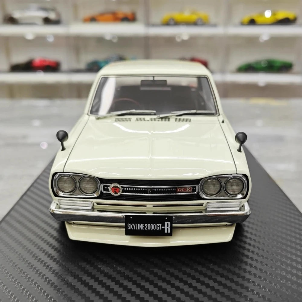 [Ignition] 1:18 Nissan 1970 Skyline 2000 GT-R PGC10 White Model Car Resin