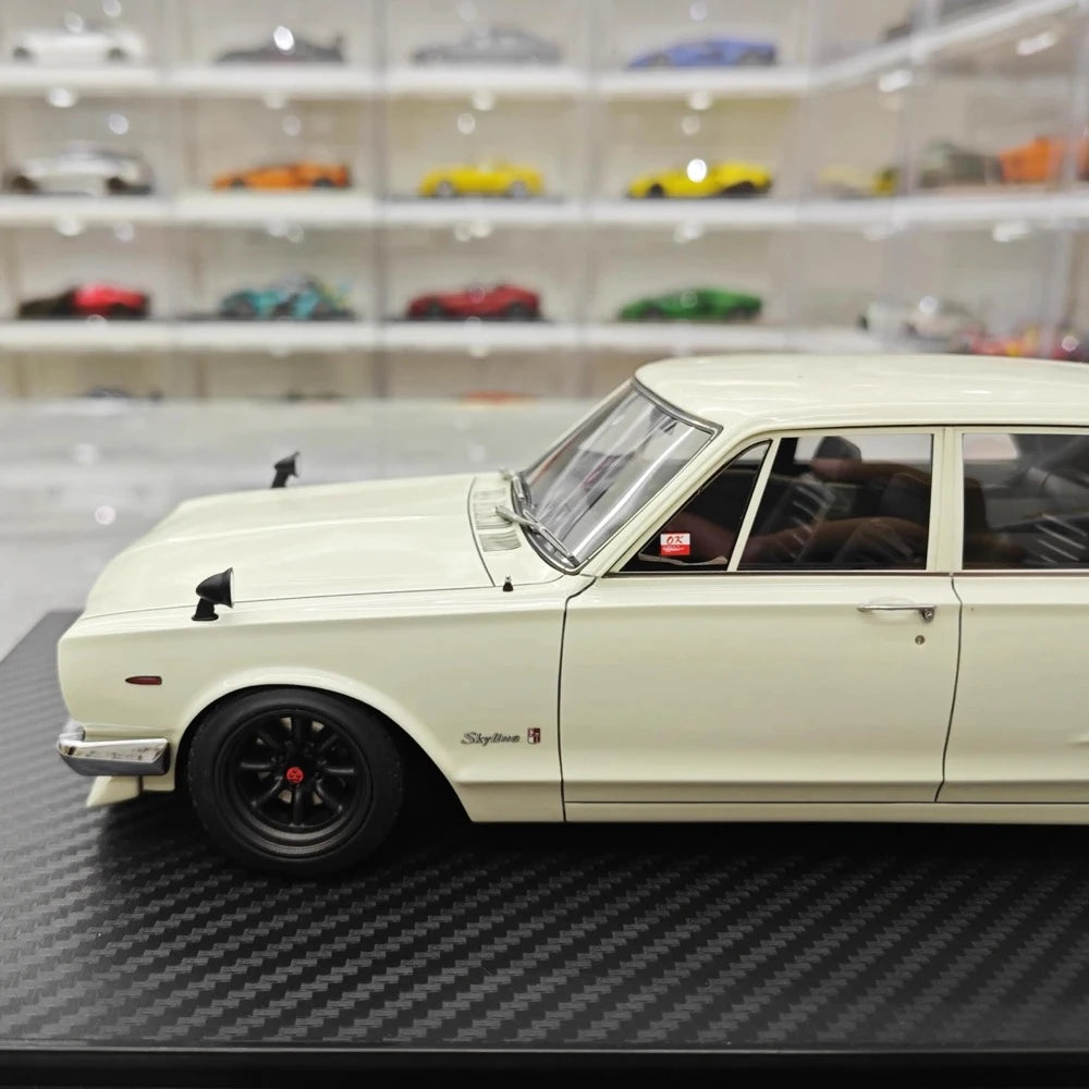 [Ignition] 1:18 Nissan 1970 Skyline 2000 GT-R PGC10 White Model Car Resin
