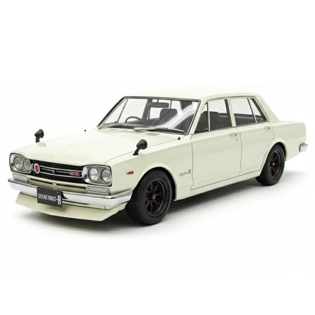[Ignition] 1:18 Nissan 1970 Skyline 2000 GT-R PGC10 vit modellbil harts