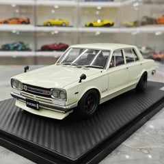 [Ignition] 1:18 Nissan 1970 Skyline 2000 GT-R PGC10 White Model Car Resin