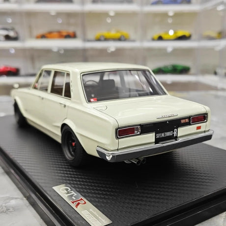 [Ignition] 1:18 Nissan 1970 Skyline 2000 GT-R PGC10 White Model Car Resin