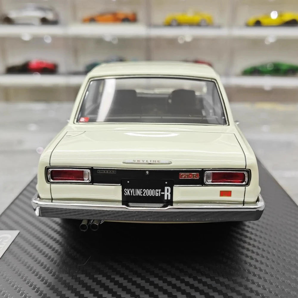 [Ignition] 1:18 Nissan 1970 Skyline 2000 GT-R PGC10 White Model Car Resin