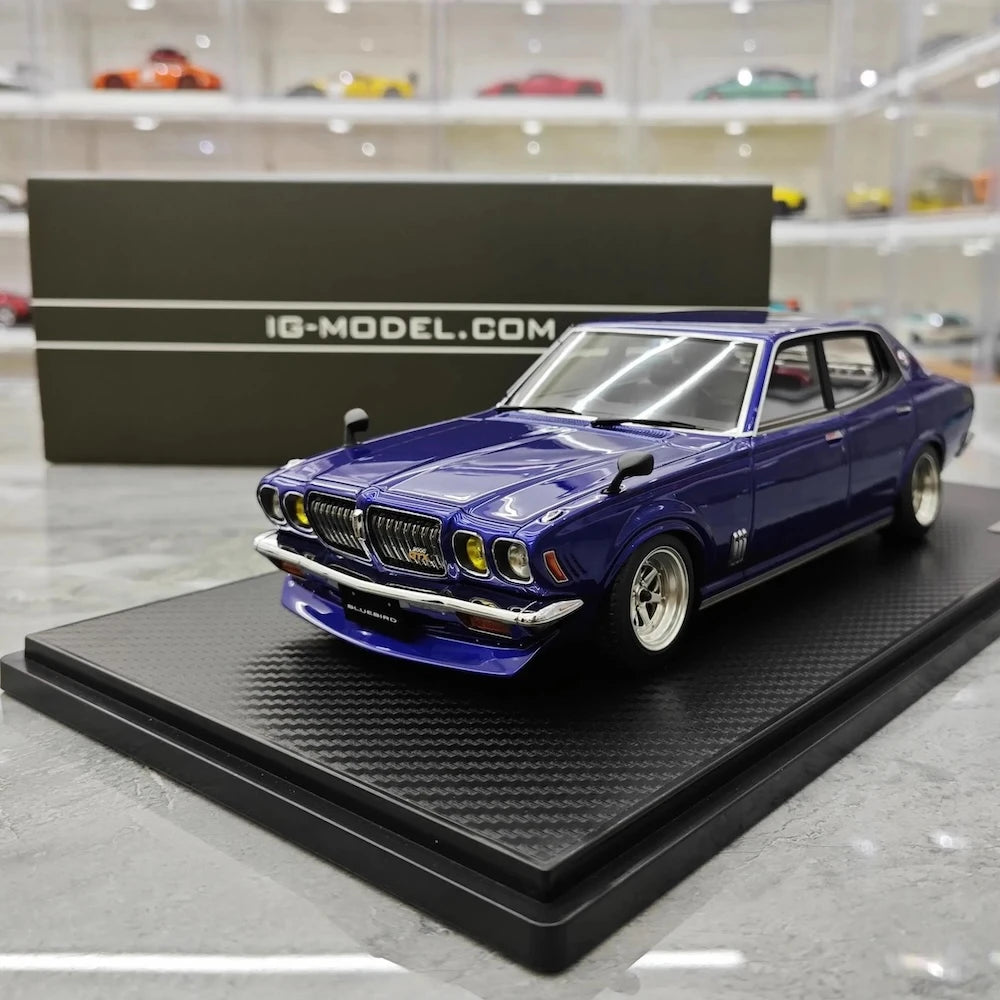 [Ignition] 1:18 Nissan 1971 Bluebird U 2000GTX G610 Blue Model Car Resin