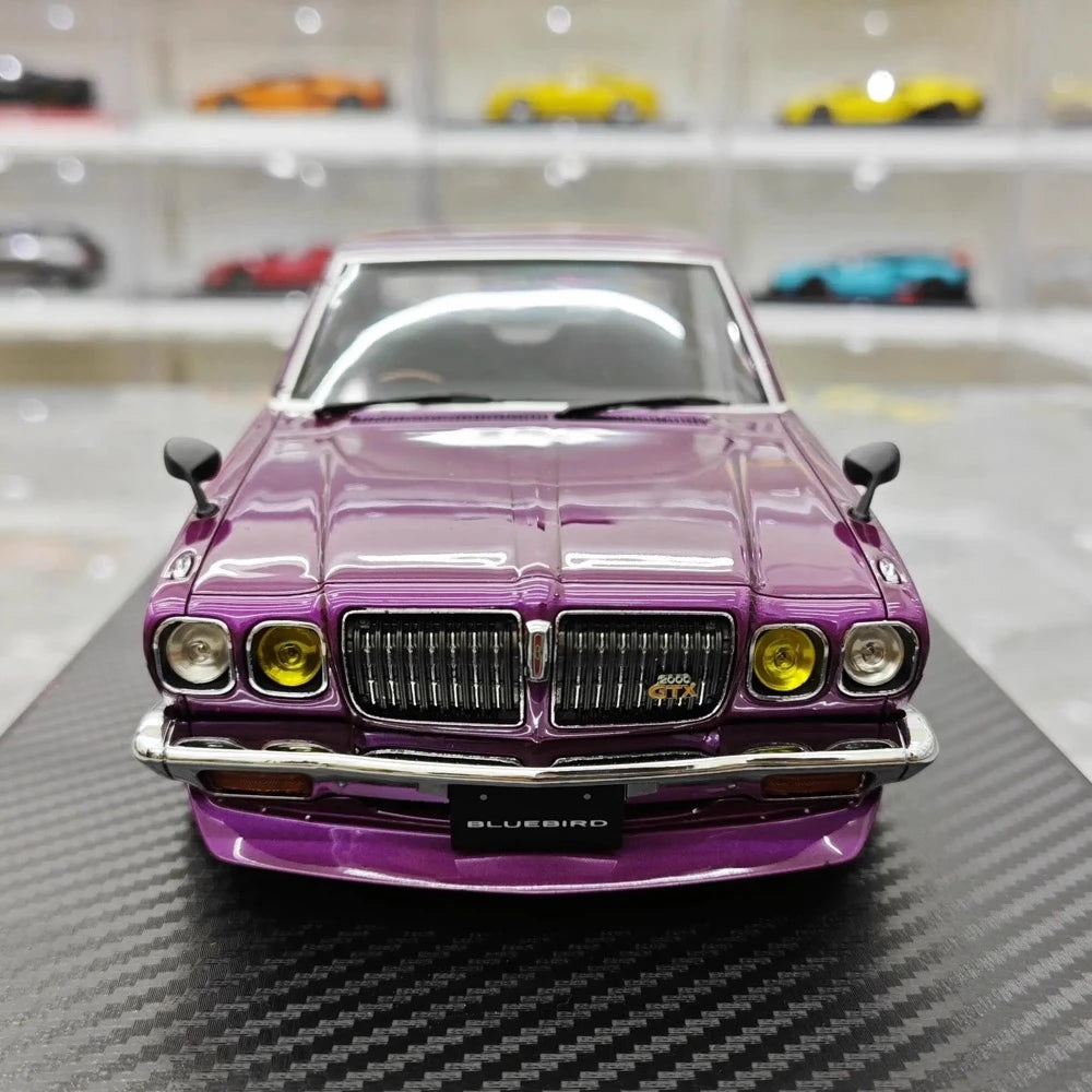 [Ignition] 1:18 Nissan 1971 Bluebird U 2000GTX G610 Purple Model Car Resin